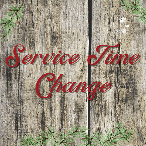 Service Time – One Service at 10:00 a.m.