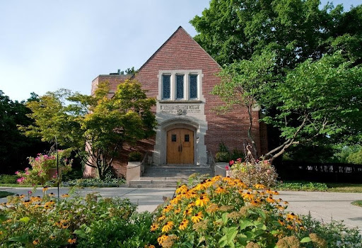 Michigan State University Alumni Chapel, where University Reformed Church first gathered for worship.